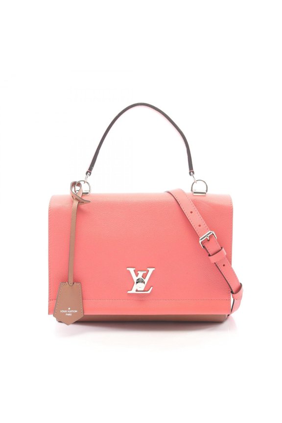 Pre-Owned Louis Vuitton Lockme 2 2-Way Handbag, Leather, Calfskin (Cowhide), Women's,...