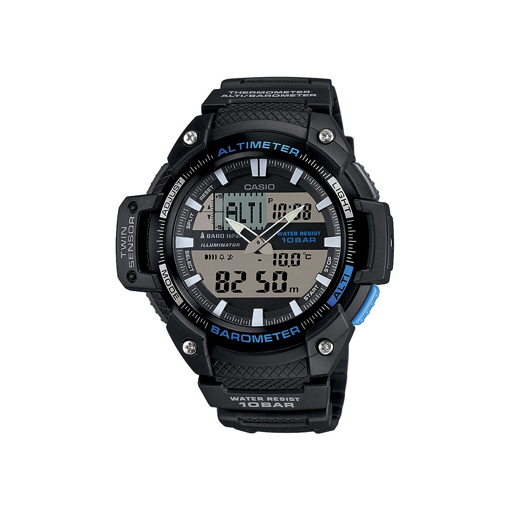Casio Sgw450h1a Smart Watch  Wrist  Altimeter, Barometer, Thermometer  Alarm, Calendar 