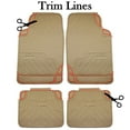 thumbnail image 4 of UAA 9020 All Season HD 9020 Style 4pc Rubber Floor Mats Set - Beige, 4 of 8