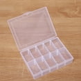 thumbnail image 7 of Koadzawe 10 Grids Plastic Organizer Box With Dividers, Clear Compartment Container Storage For Beads Crafts Jewelry Fishing Tackles, Size 5.2 X 3.9 X 1.1 In,Small Items., 7 of 7