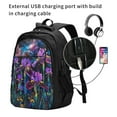thumbnail image 2 of Honeii Starry Night Iris Field for Travel Laptop Backpack, Business Laptops Backpack with USB Charging Port, College High School Computer Bag for Men Women, 2 of 7
