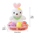 thumbnail image 2 of Easter Basket, Easter Plush, Bunny Plushie Set, Colorful Egg Stuffed Toys, Soft Kids Gift for Easter Party Favors, Spring Festival Decor, Cute Stuffed Animal for Toddlers Boys Girls, 2 of 7