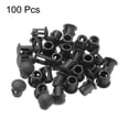 thumbnail image 3 of Uxcell 100PCS 25mm White Plastic Hole Plugs, Flush Type Panel Hole Caps, 3 of 6