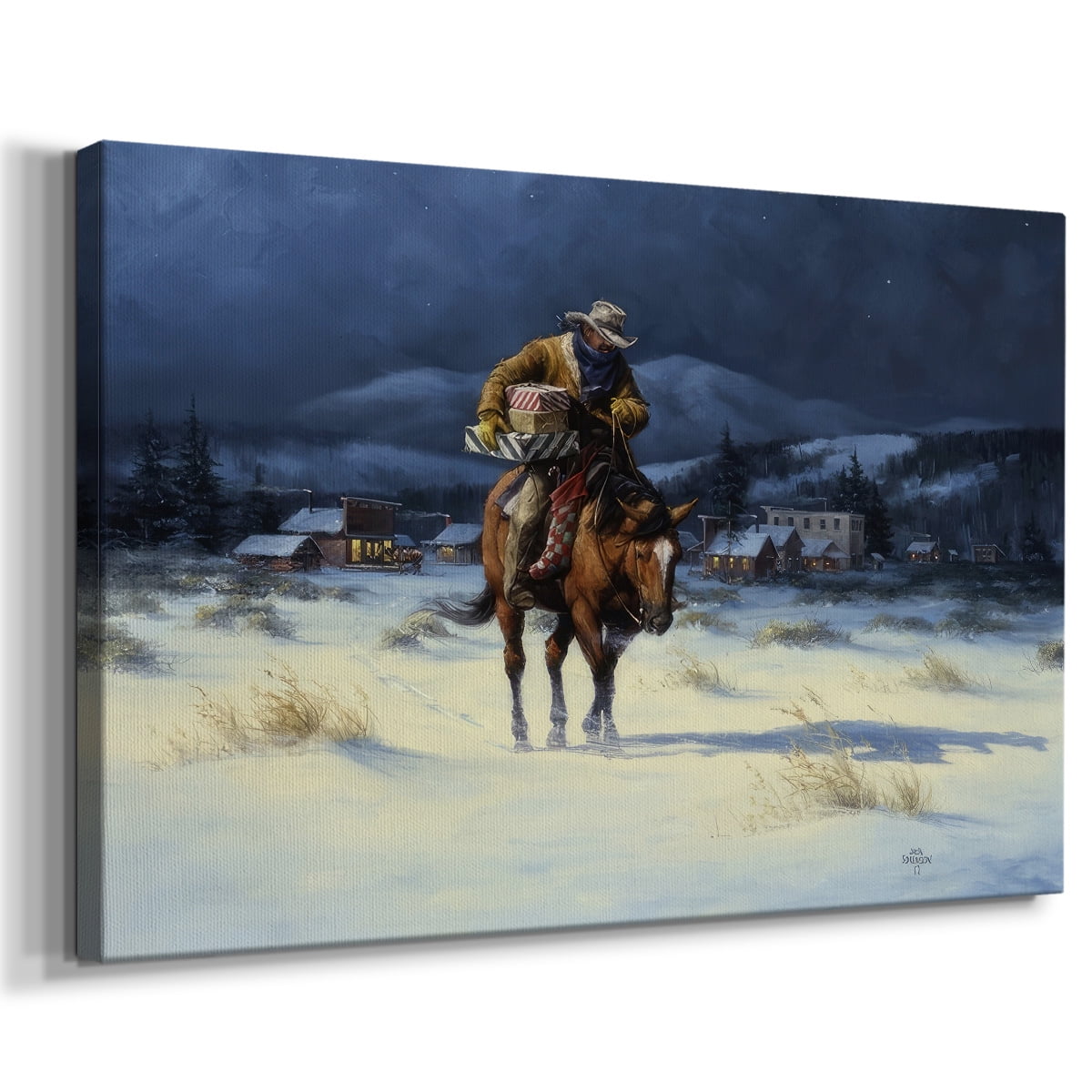 Bringing Christmas Home- Gallery Wrapped Canvas