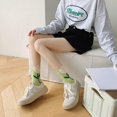 thumbnail image 3 of Cute Cotton Socks for Women and Girls Novelty Ankle Athletics Sock 5 Pairs, 3 of 9