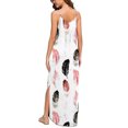 thumbnail image 4 of SMihono Robes Bohèmes d'Été Femmes Grande Taille Mode Femmes Décontracté Col en V Robes Imprimées Été Robe Sans Manches à Enfiler, 4 of 6