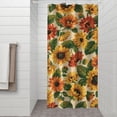thumbnail image 2 of Beige Red Sunflower Pattern Shower Curtain 36"x72" ,Bathroom Decorative Shower Curtains Set with 12 Hooks,Modern Waterproof Washable Shower Curtain, 2 of 6