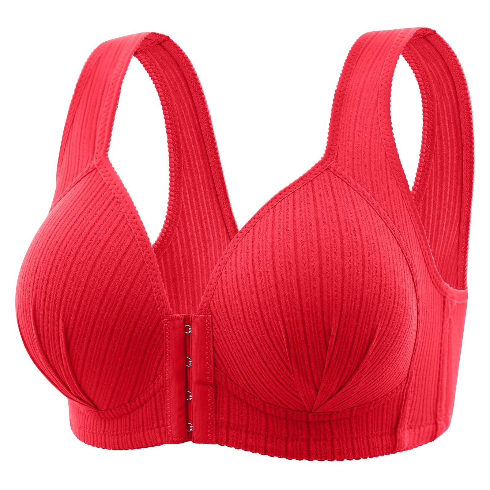 skpabo Front Fastening Bras for Women Push Up Bra Front Buckle Type  Anti-Sagging Gathered Collect Vice Breasts Without Steel Ring Sexy Large  Size Thin
