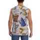 thumbnail image 4 of Balery Antique Vintage Teapot Coffee Grinder Camisetas sin mangas para hombre, absorbe la humedad y protege contra el mal olor.-Large, 4 of 7
