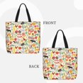 thumbnail image 2 of Disketp Farm Bolsa Tote de Lona para Mujer, Bolso de Hombro y Cruzado con Cierre de Cremallera, 2 of 7