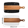 thumbnail image 4 of SDFGTstore Western Steak Fruit Chopping-Board Acacia Marble Cheese Board Beautifully Handcraft Charcuterie-Board Housewarming Gift, 4 of 8