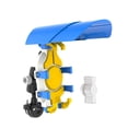 thumbnail image 3 of Soporte para teléfono de motocicleta con mini visera, soporte resistente para smartphone, universal manillar azul, 3 of 8