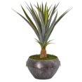 thumbnail image 1 of Nearly Natural 9491 2.5 in. Agave Artificial Plant in Metal Bowl, 1 of 1