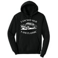 thumbnail image 2 of I Am Not Old I Am Classic Printed Hoodie Vintage Car Polycotton Pullover Hooded Sweatshirt (Red, Large), 2 of 22