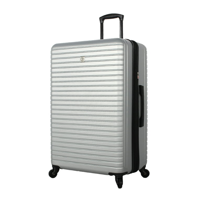 Silver hard luggage hotsell