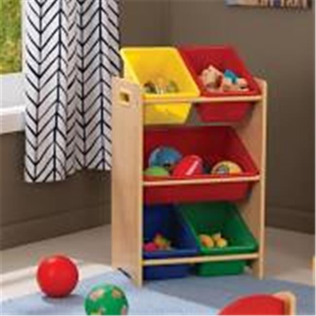 Kidkraft 15472 Primary And Natural 5 Bin Storage Unit Toy Organiser Bookcases - Kidkraft Plastic Storage Bins Kidkraft 15472 Primary And Natural 5 Bin Storage Unit Toy Organiser Bookcases - Kidkraft Plastic Storage Bins