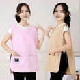 thumbnail image 2 of JIEMUCES Apron Vest with Pockets Stain-resistant Artist Apron Solid Color Vest Apron for Kitchen Painting Crafting Unisex Cobbler Apron for Various Occasions, 2 of 7