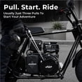 thumbnail image 5 of 99cc 4-Stroke Gas Powered Mini Bike for Teens Ages 13+, Up to 28 MPH, Pull Start, Automatic Clutch, Rear Disc Brake, 145/70-6 Street Tires, 220 lb Capacity, 5 of 8