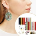 thumbnail image 6 of 24 Piece Leather Earring Making Earrings Synthetic DIY Handmade Faux Jewelry Set B, 6 of 7
