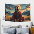 thumbnail image 5 of Easygdp Meditating Golden Retriever Tapestry Wall Hanging, Wall Tapestries for Bedroom Aesthetic Living Room Office Decor 60x40in, 5 of 8