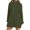 Green, variant on Women's Hoodless Sweatshirt Solid Color Half Zipper High Neck Long Sweatshirt Fashionable And Simple Slit Loose Pocket Sweatshirt,Black Women's Hoodless Sweatshirt XL