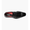 thumbnail image 5 of Stacy Adams Travato Wingtip Oxford Shoes Animal Print Leather Black 25737-001, 5 of 8