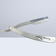 thumbnail image 4 of Navaja de afeitar de acero inoxidable Navajas de afeitar de borde recto Cuchillo de afeitar plegable para hombre Herramienta de afeitar manual de barba Barber Shaver Tool (Plata), 4 of 4
