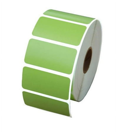 Zebra Green Barcode Labels 2" x 1 (LV-56001G)