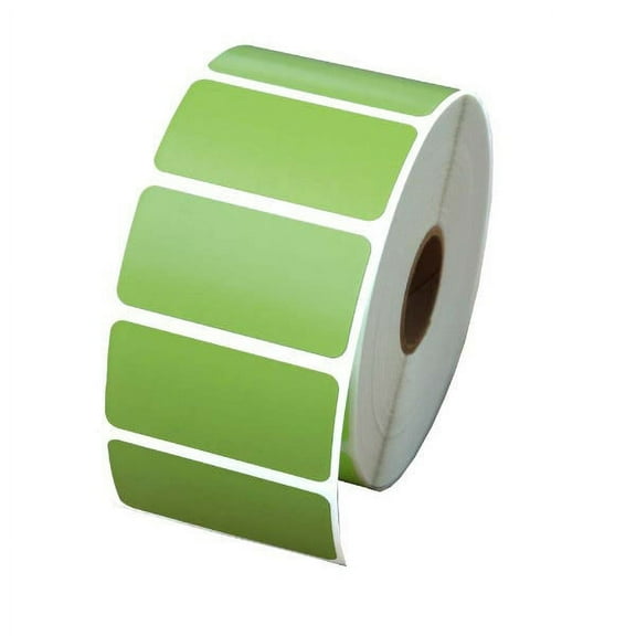 Zebra Green Barcode Labels 2" x 1 (LV-56001G)