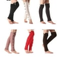 thumbnail image 3 of Calcetines cálidos Minnieouse hasta la rodilla con botones para mujer Gris oscuro, 3 of 6