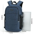 thumbnail image 3 of Fashionable Multi Pocket Neutral Backpack, Waterproof, Anti-theft, 14 Inch Computer Backpack, USB And Headphone Reserved Ports Blue, 3 of 6