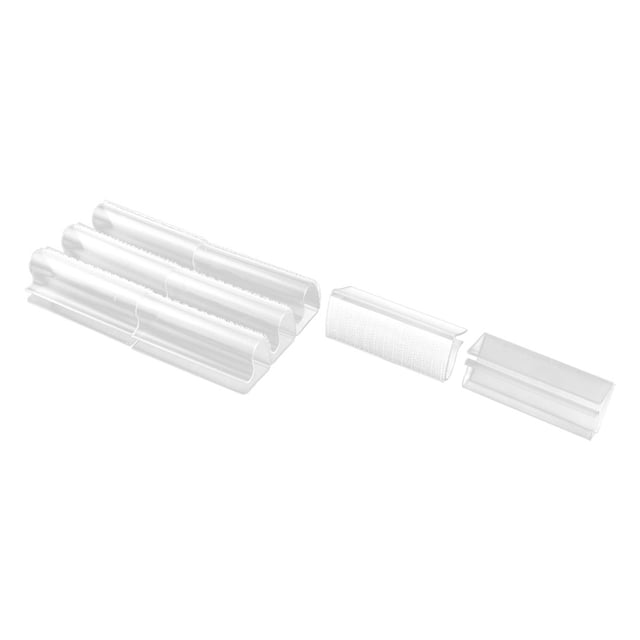 Clip de falda de mantel de plástico con gancho y lazo para banquete de fiesta, 8 piezas para mesa de 0.5 cm de grosor
