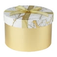 thumbnail image 6 of Round Gift Box Set Gold Color Gift Boxes for Presents in Assorted Sizes Set of 4, 6 of 6