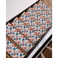 thumbnail image 3 of Independence Day Stair Treads Non Slip for Steps Watercolor U. S, Flag Themed Balloon Cute Firework 10 Pcs Reusable Adhesive Stair Runner Mats for Dogs Elders Carpet Treads Rugs for Staircase 8x30 In, 3 of 7