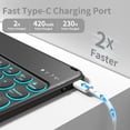 thumbnail image 4 of Funda de teclado BQDIYOO para iPad de 9ª, 8ª y 7ª generación con Bluetooth, 4 of 8