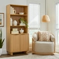 thumbnail image 4 of Better Homes & Gardens Lillian Fluted Bookcase with Doors, Natural Pine Finish, 4 of 6