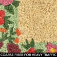 thumbnail image 4 of mDesign Tapis de Sol en Fibre Naturelle pour l'Intérieur Ou l'Extérieur - Script Décoratif Hello Design - 36" x 22" - Imprimé Naturel/floral, 4 of 4