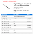 thumbnail image 2 of Liftgate Lift Support - Compatible with 1979 - 1993 Saab 900 Hatchback 1980 1981 1982 1983 1984 1985 1986 1987 1988 1989 1990 1991 1992, 2 of 2