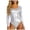 Silver, variant on QURATI Swimwear Women’S Metallic Long Sleeve Shiny U Neck Gymnastics Leotard Dancewear Swimsuit Black L