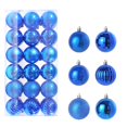 thumbnail image 2 of SIYIZHUA 36PCS Christmas Ball Ornaments 30mm/1.18" Shatterproof Christmas Tree Decorations Hanging Ball for Holiday Wedding Party Christmas Decorations Xmas Ornaments Set Decorations Blue, 2 of 4