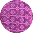 thumbnail image 1 of Ahgly Company Indoor Round Abstract Purple Modern Area Rugs, 5' Round, 1 of 4