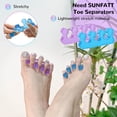 thumbnail image 3 of Separadores de dedos SUNFATT de gel suave para pedicura, 3 of 6