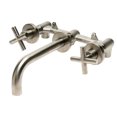 thumbnail image 3 of Alfi Brand AB1035-BN Robinet à Poignée Transversale Murale de 8 Po - Nickel Brossé, 3 of 6