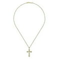 thumbnail image 2 of 0.15 Ct Stunning Cross Pendant Necklace in Round Natural Diamond 14K Yellow Gold With 18 inches chain, 2 of 3