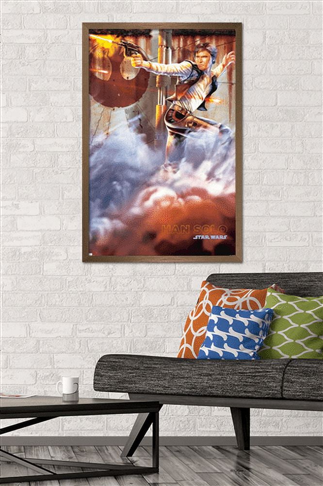 Star Wars: Original Trilogy - Han Solo Wall Poster, 22.375" x 34", Framed