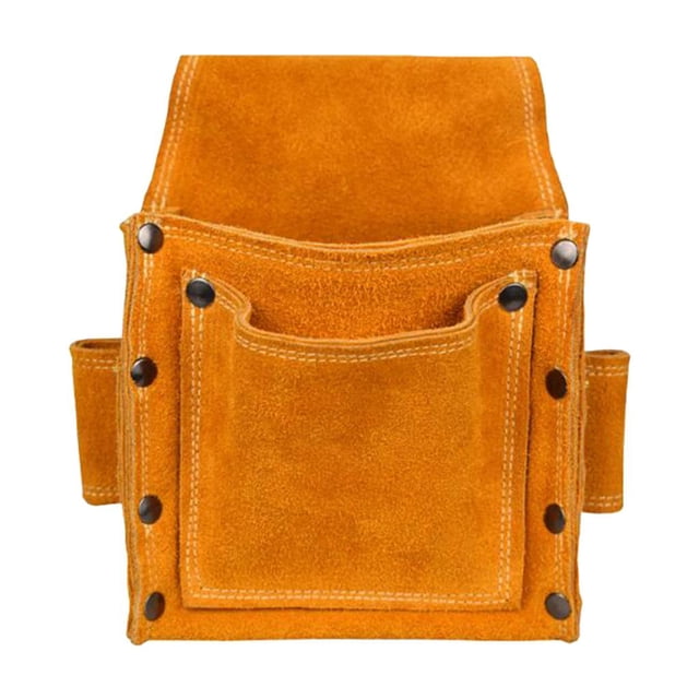 Bolso de La Cintura de La Herramienta Del Cuero Sharpla Espesar bolsas de uñas de cuero de vaca
