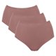 thumbnail image 1 of Sloggi Calzoncillos de cintura alta para mujer, pack de 3 - GO Daily Cotton Highwaist 3P, pantalones, algodón elástico Marrón S (Small), 1 of 3