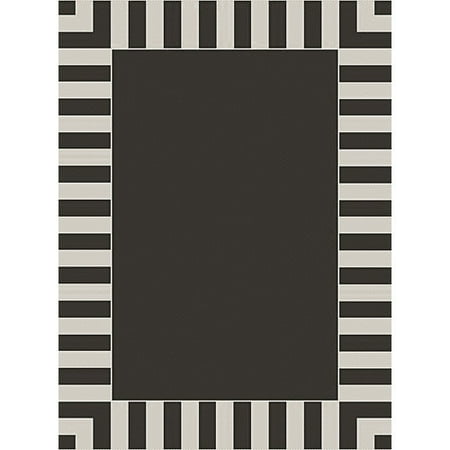 simplyshade cabana stripe black white outdoor area rug walmart com