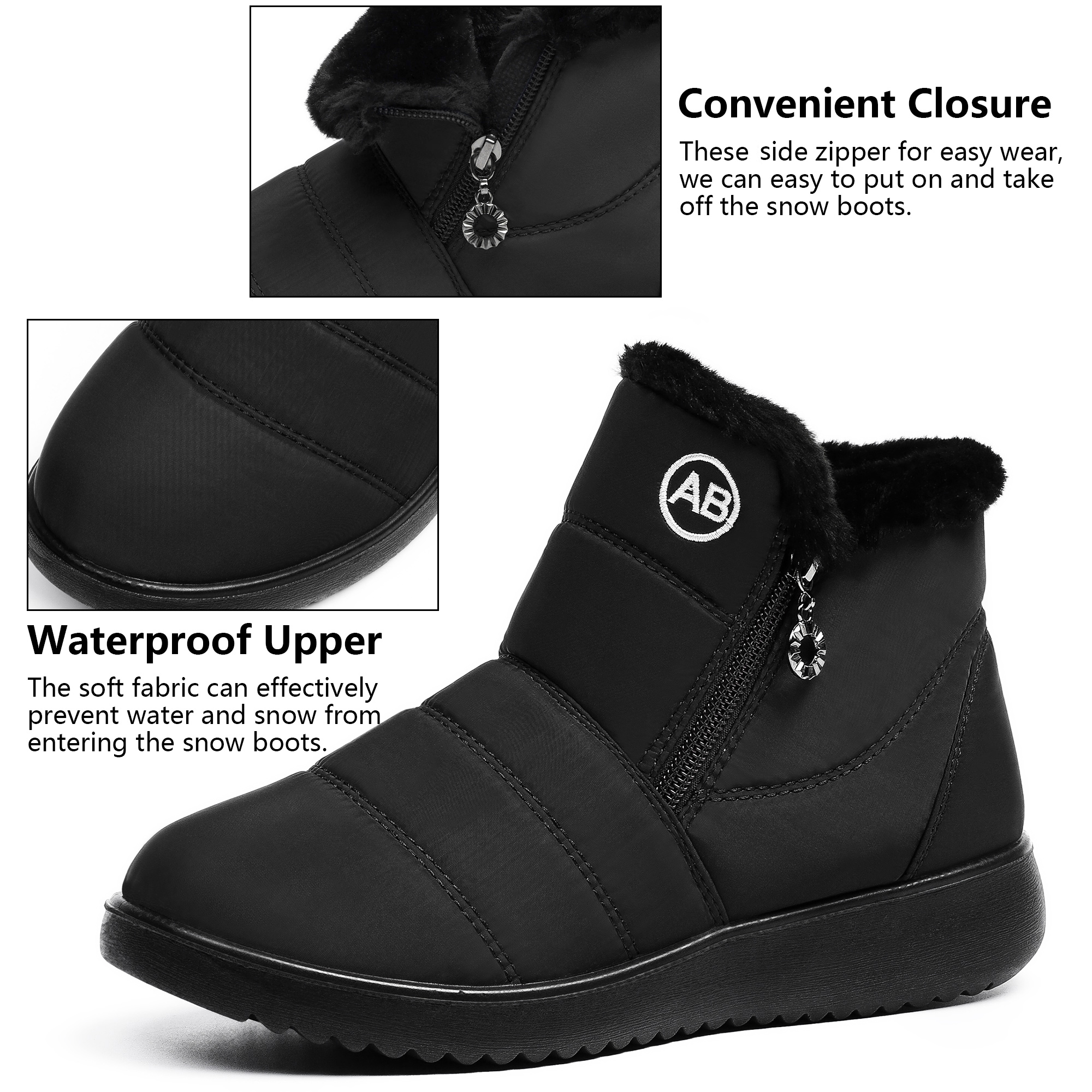 Northblanc Women's Waterproof Winter Snow Boots photo 3