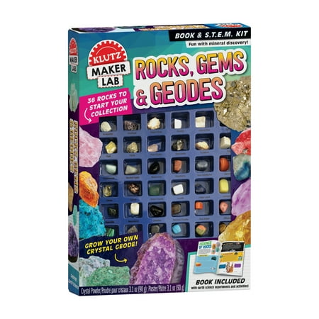Klutz K857572 Rocks, Gems & Geodes Toy for 8-13 Plus Years Old